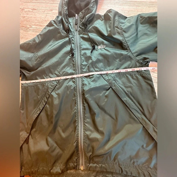 REI | Unisex Green Windbreaker Jacket  size Small - Picture 6 of 14